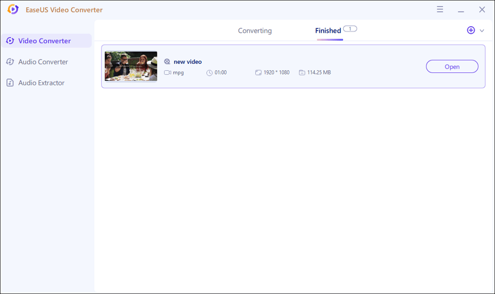 converted mpeg 2