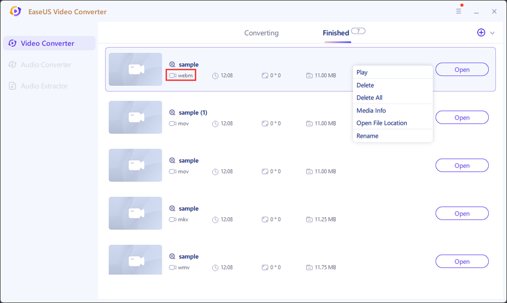 output webm