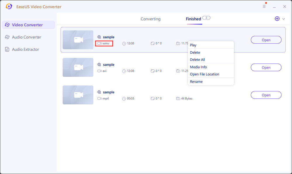 output wmv