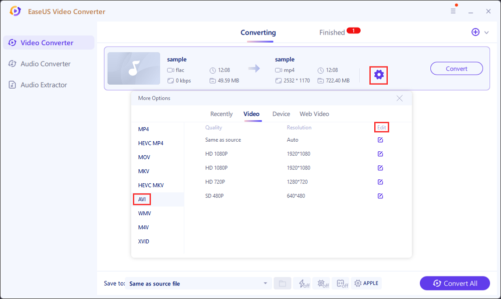 video to avi converter