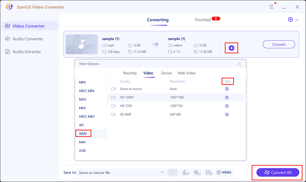 video wmv format