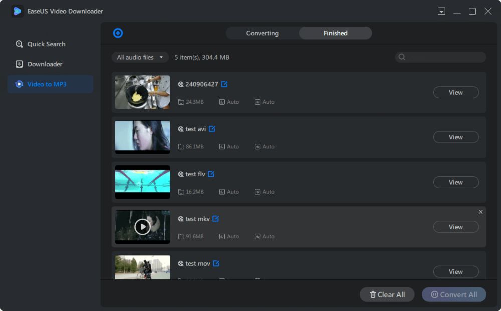 Convert videos to MP3 - Step 3
