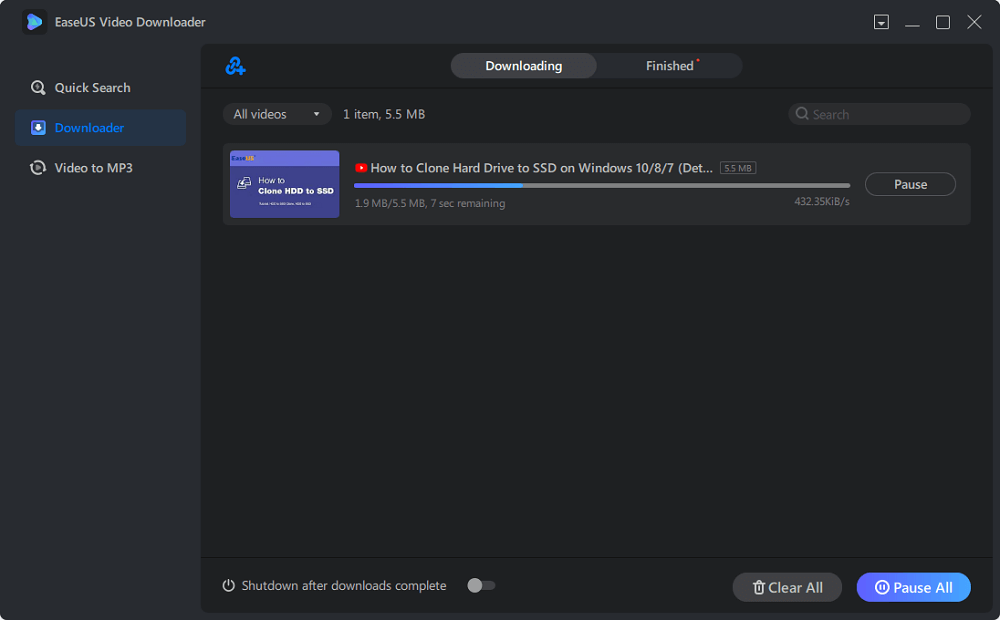 Download a URL to MP3 - Step 4