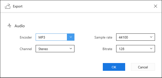 Adjust audio parameters