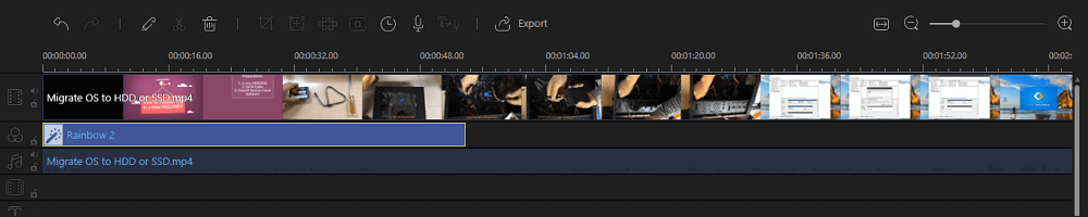 Add media to timeline