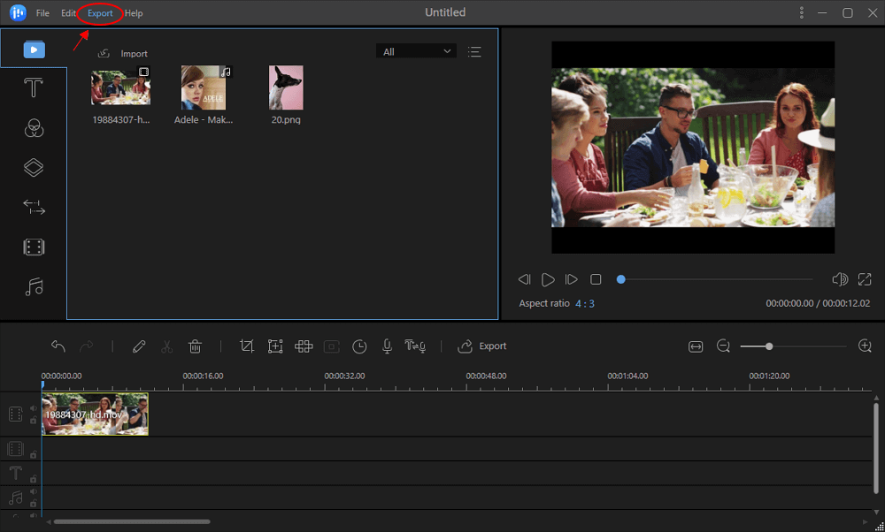 export videos