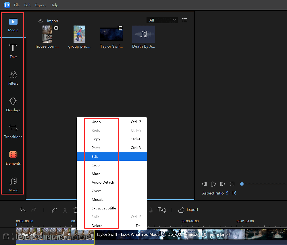 edit vlog with all features