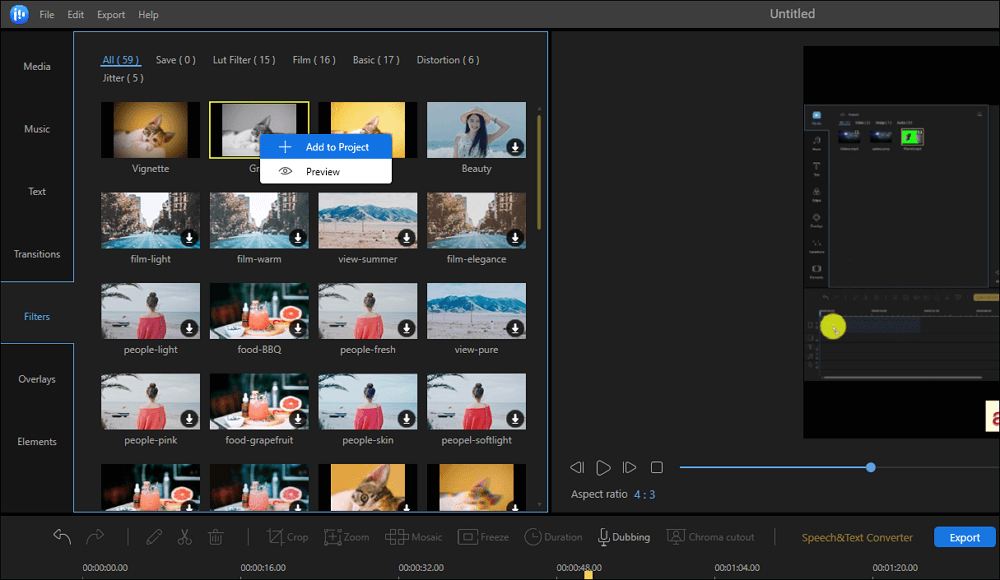 Add montage effect