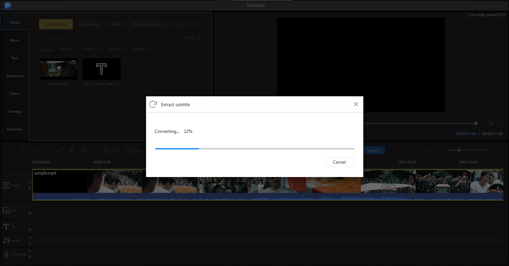 generate subtitle from video