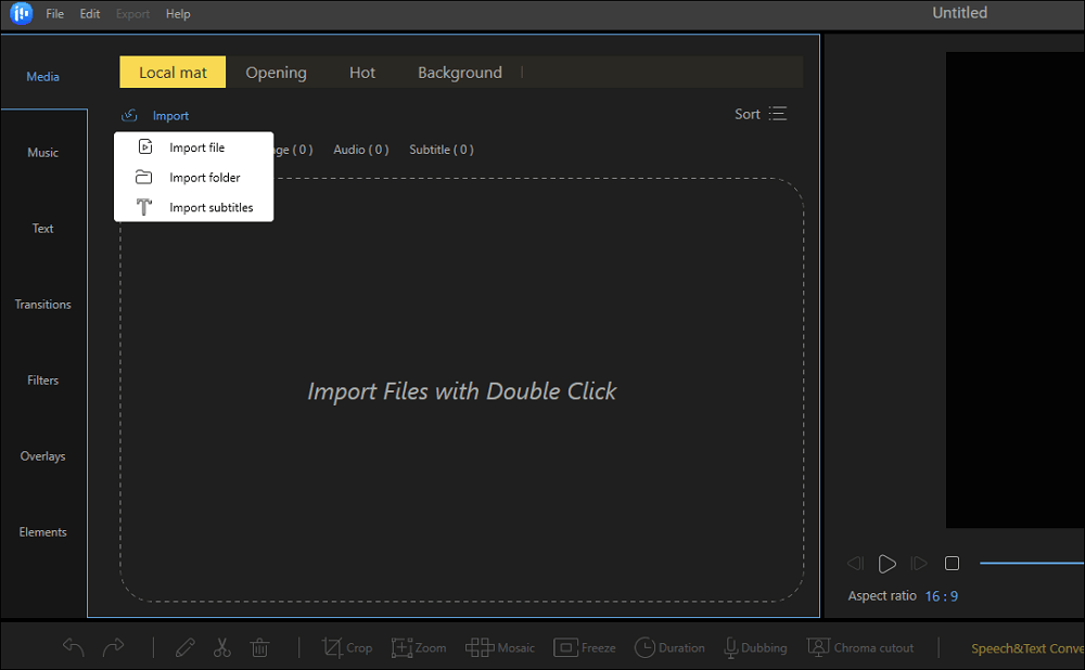 Import video files