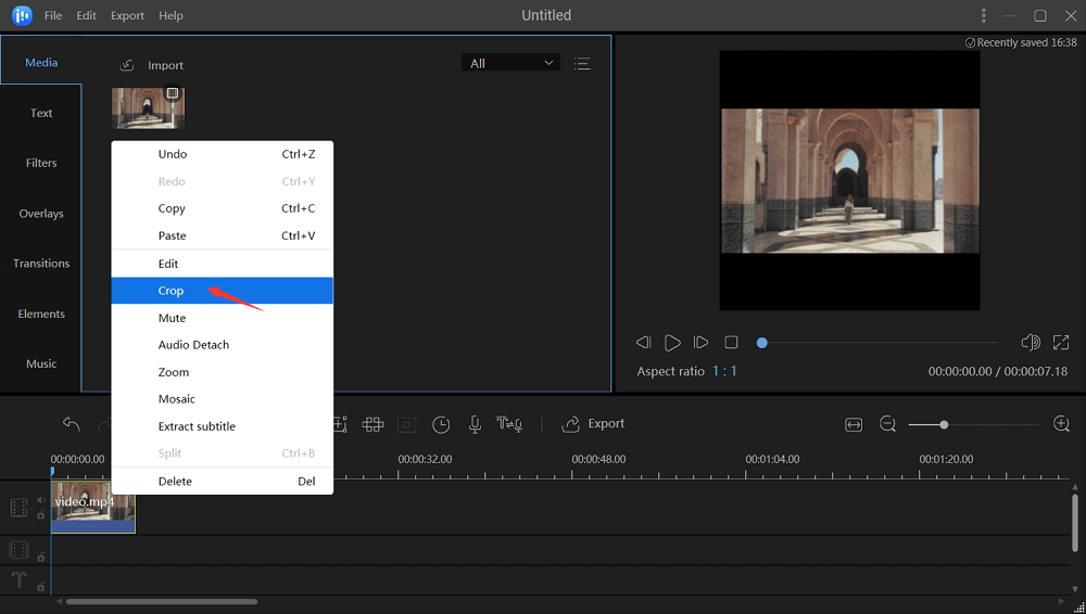 make square video step 3
