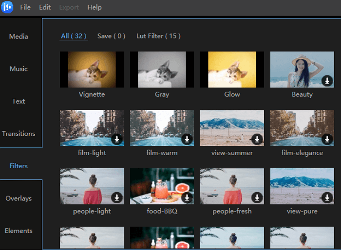 video options elements
